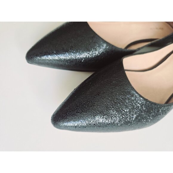 ALL BLACK Footwear Leather Slip On Pointed Toe Leather Ballet Flats Shoes 40 9.5 - Picture 6 of 14